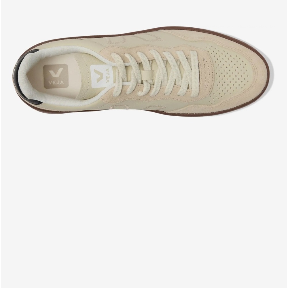 Women’s Veja V-90 ZZ Gold and Neutral Sneaker - Picture 8 of 10